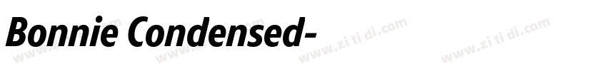 Bonnie Condensed字体转换